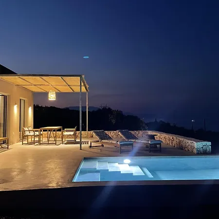Villa Brand New With Panoramic Sea View And Private Infinity Pool Volímai